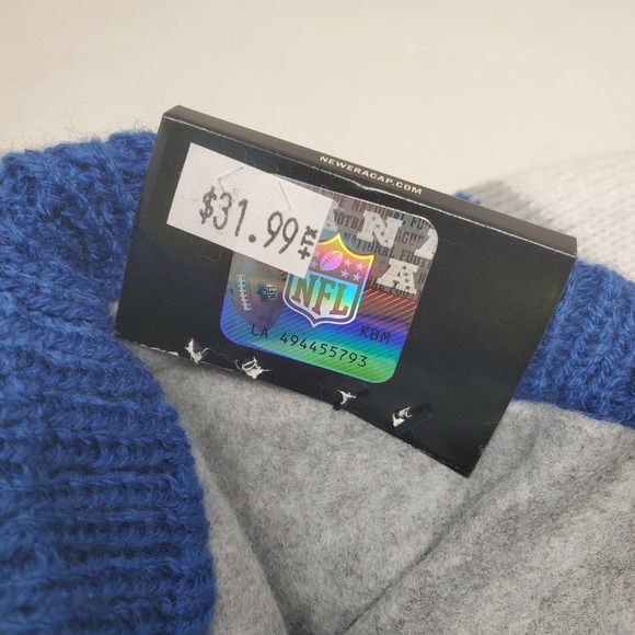 NEW New Era 2022 TD Pom Knit Beanie Hat - Indianapolis Colts - Picture 3 of 4